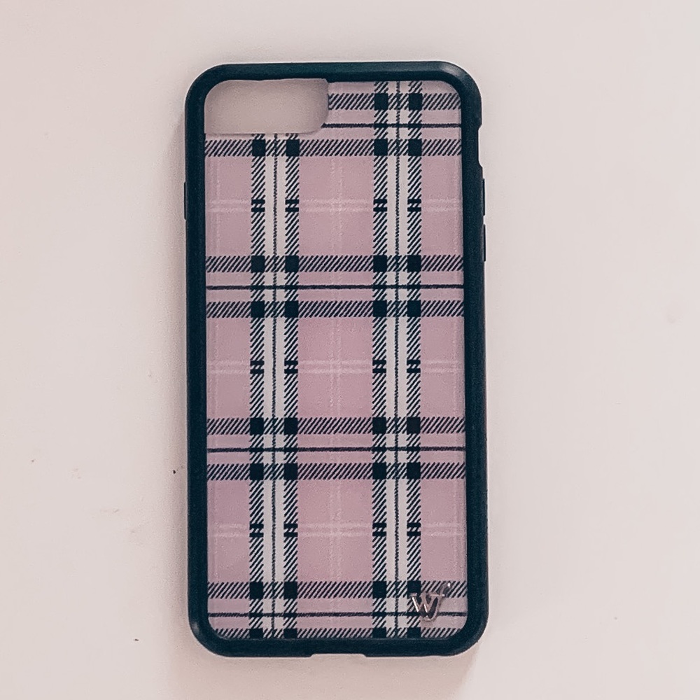 Wildflower Lavender Plaid iPhone Case 6+/7+/8+